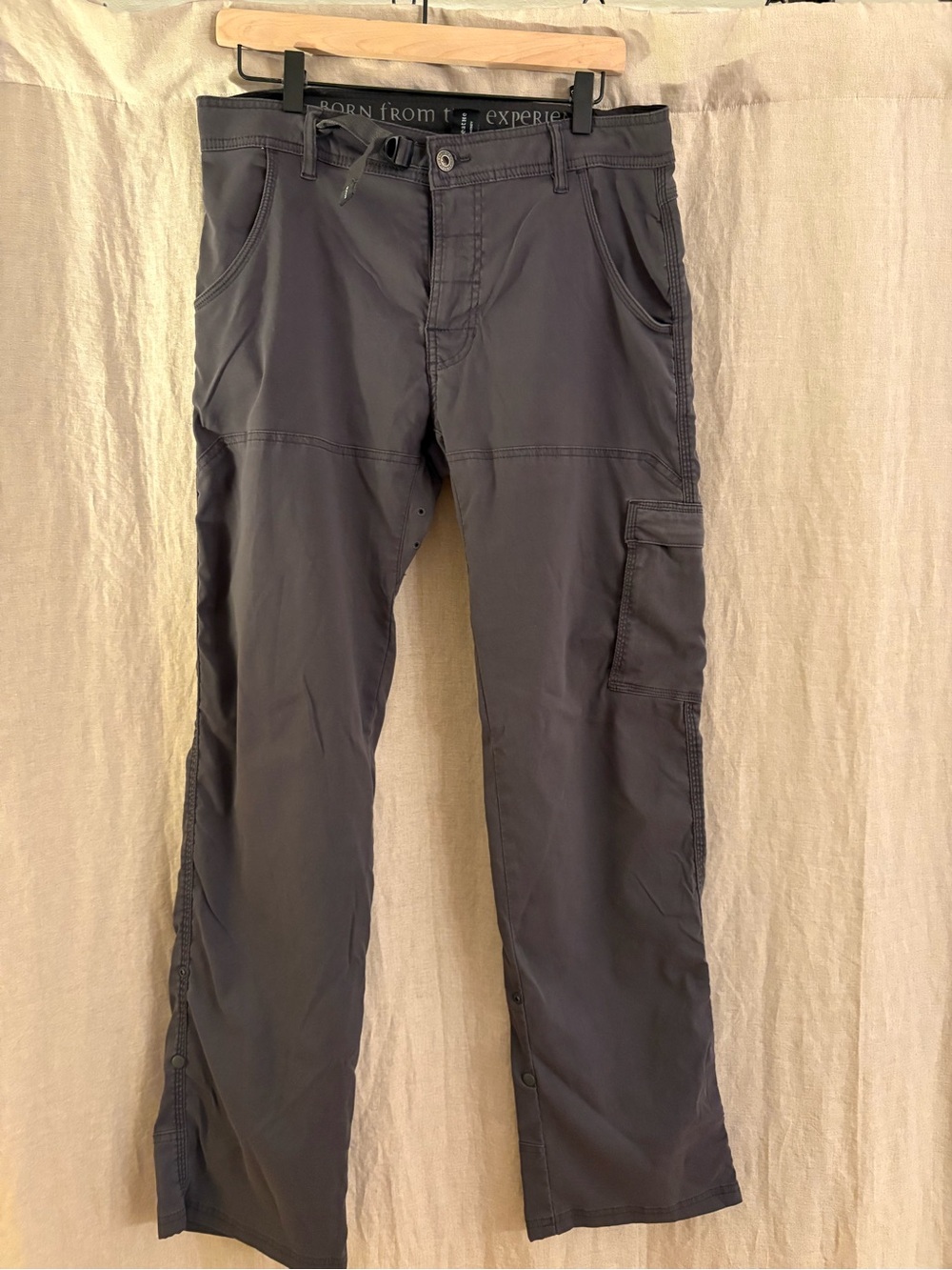 prAna Men's Stretch Zion II Hiking Pants (32W x32L) - Charcoal Gray